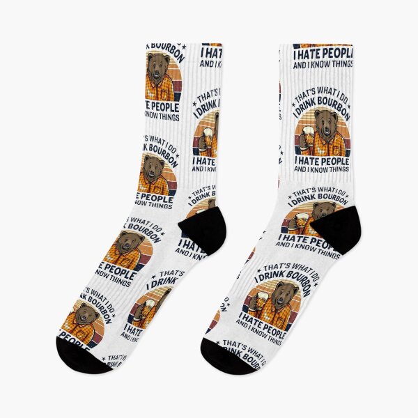 Item preview, I Drink Bourbon, I Hate People Gift for Bourbon Lovers designed and sold by BRtisticDesigns.