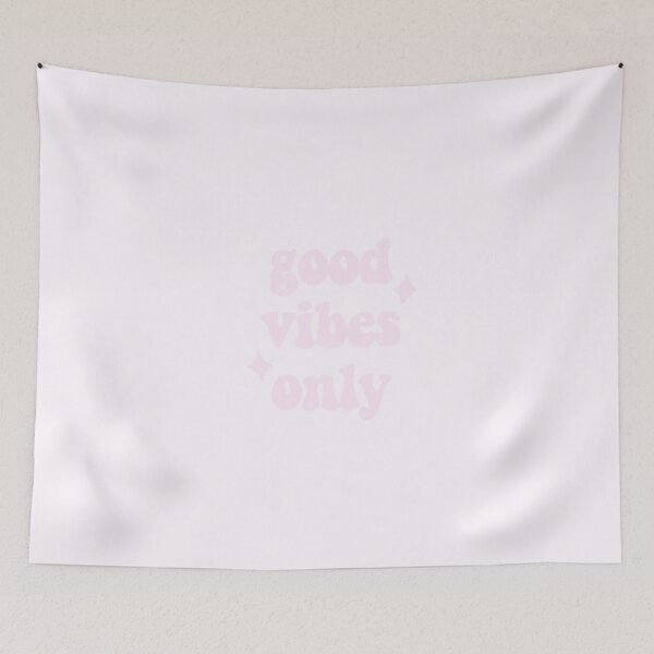 Item preview, good vibes only pink designed and sold by ViviTV.