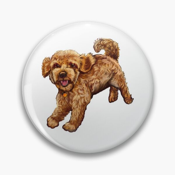 Item preview, cavalier king charles spaniel poodle Cavapoo playing - Cavapoo puppy dog prancing about  - cavalier king charles spaniel poodle, puppy love designed and sold by Artonmytee.