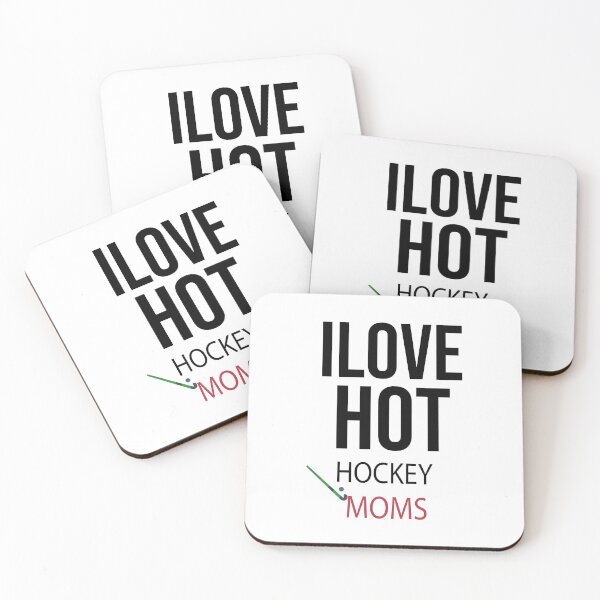 Item preview, I Love Hot Hockey Moms,Hockey Mom Mothers Day designed and sold by so01.