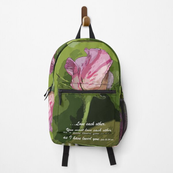 Item preview, Love Each Other One Candy Cane Rose Bud designed and sold by KirtTisdale.