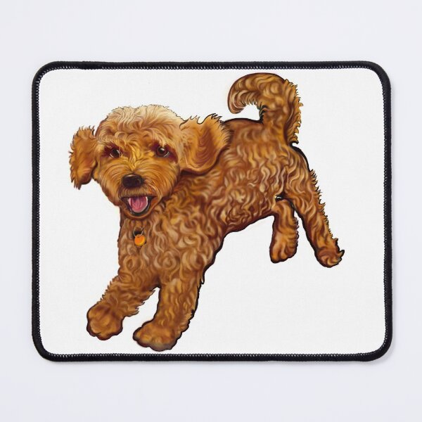 Item preview, Cavapoo playing - Cavapoo puppy dog prancing about - cavalier king charles spaniel poodle, puppy love designed and sold by Artonmytee.