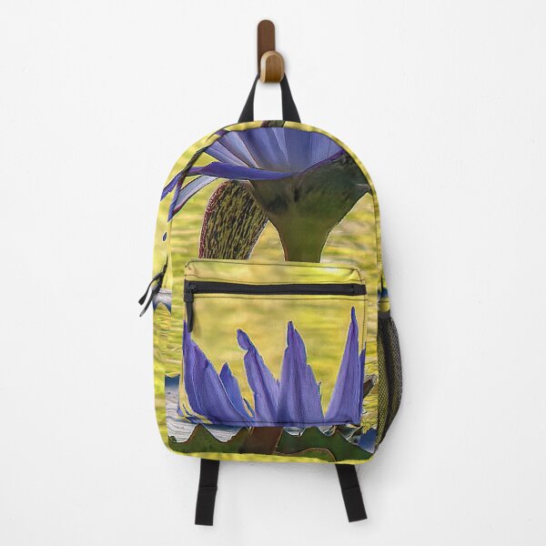 Item preview, Purple Water Lily and Lilypads In Pond designed and sold by plugsnpixels.