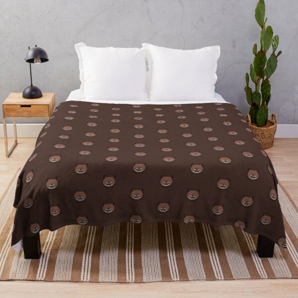 LINE FRIENDS Hug BROWN Throw Blanket - LINE FRIENDS_US