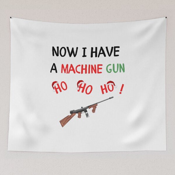 Item preview, Now I Have a Machine Gun - Funny Christmas Diehard jokes XMAS designed and sold by andrei49387.
