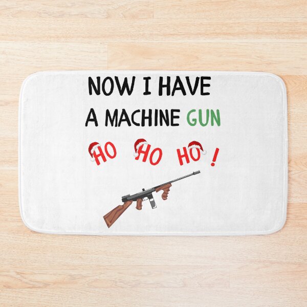 Item preview, Now I Have a Machine Gun - Funny Christmas Diehard jokes XMAS designed and sold by andrei49387.
