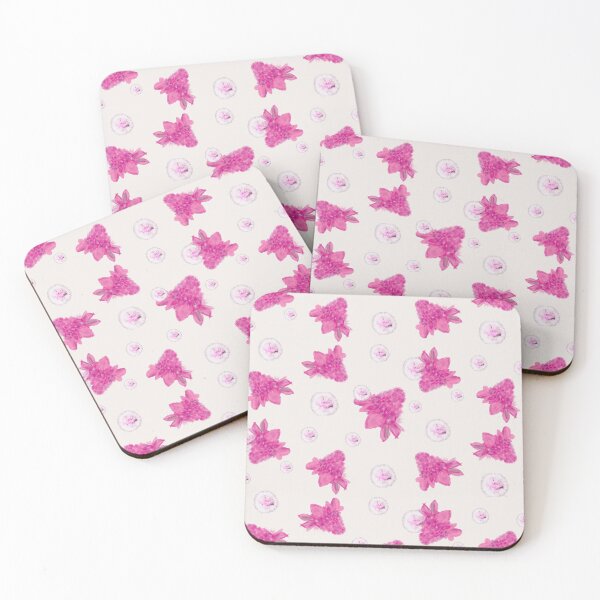 Item preview, Tropical pink torch Ginger and dandelion pattern designed and sold by FamilyCurios.