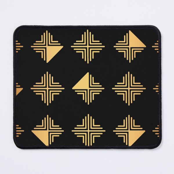 Item preview, Patrón lujoso negro degradado con tonos dorados Art Déco designed and sold by DEC02.