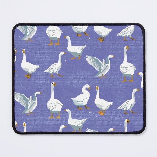 Item preview, Geese pattern on very peri background designed and sold by Quick Brown Fox Canada.