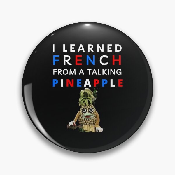 Item preview, MerchHaus - I learned French From A Talking Pineapple -  Telefrancais Design designed and sold by MerchHaus.
