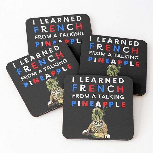 Item preview, MerchHaus - I learned French From A Talking Pineapple -  Telefrancais Design designed and sold by MerchHaus.