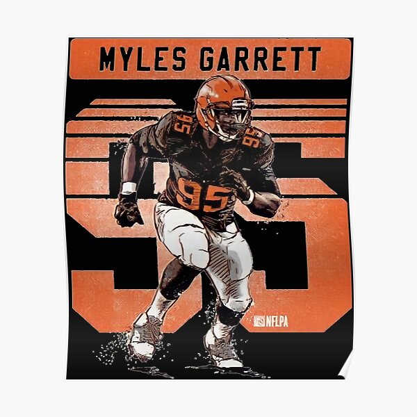 Myles Garrett Cleveland Grunge - Myles Garrett - Posters and Art