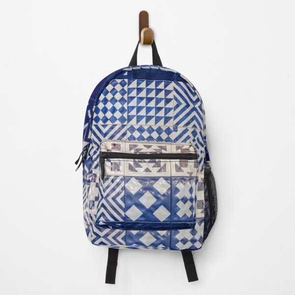Item preview, Glossy Modern Azulejos - Gleaming Geometric Patterns in Blue and White designed and sold by Georgia Mizuleva.