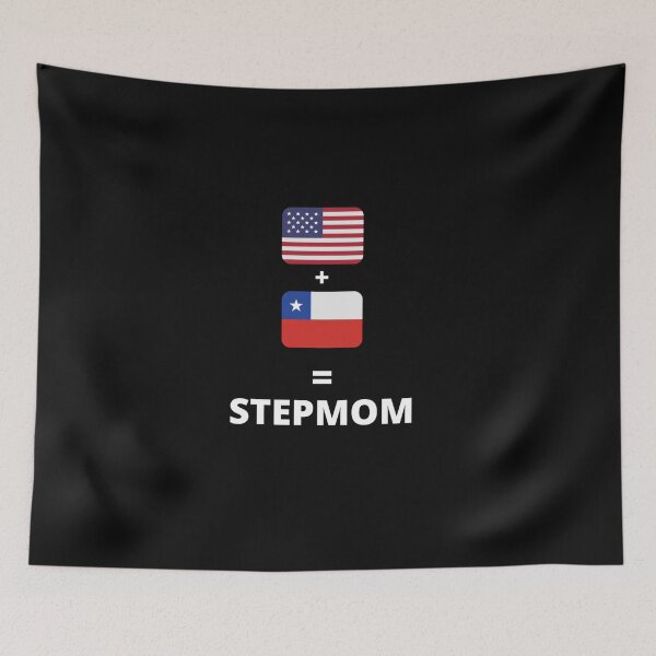 Item preview, us flag and texas flag stepmom designed and sold by salahnewdesign.