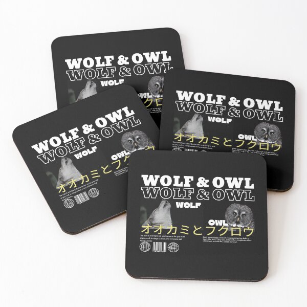 Item preview, Wolf and Owl-Animal Lovers designed and sold by theredsharp.