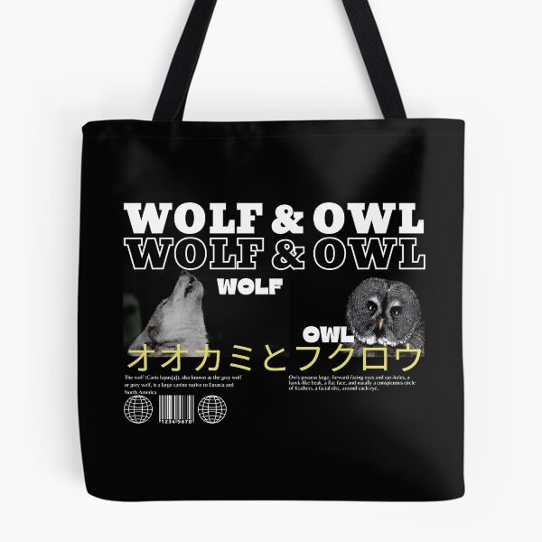 Item preview, Wolf and Owl-Animal Lovers designed and sold by theredsharp.
