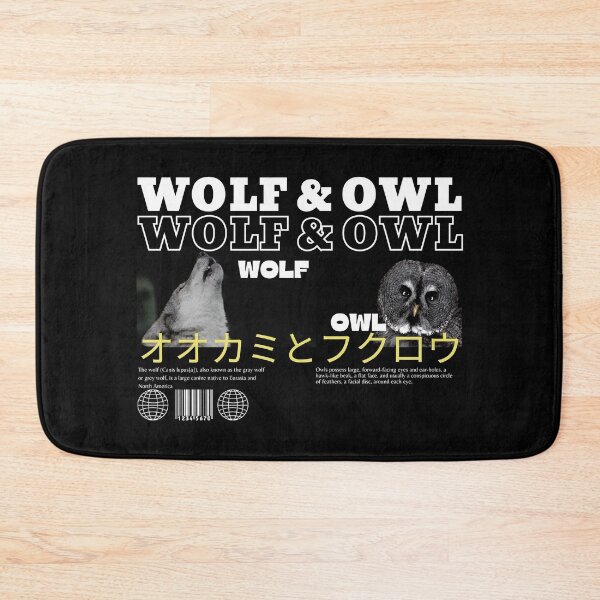 Item preview, Wolf and Owl-Animal Lovers designed and sold by theredsharp.