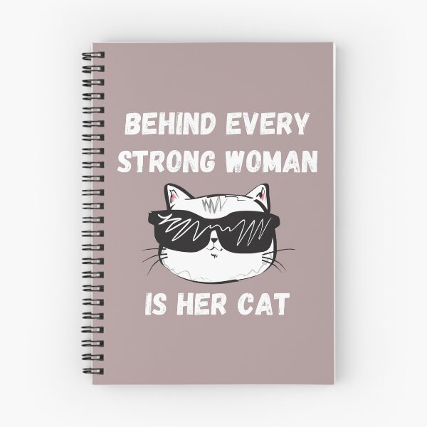 Item preview, Behind Every Strong Woman Is Her Cat, designed and sold by ni3ma.