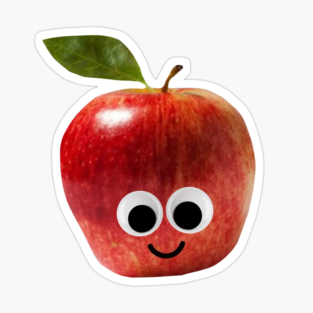 Googly Eyes Fruit Set Sticker for Sale by hannahvira