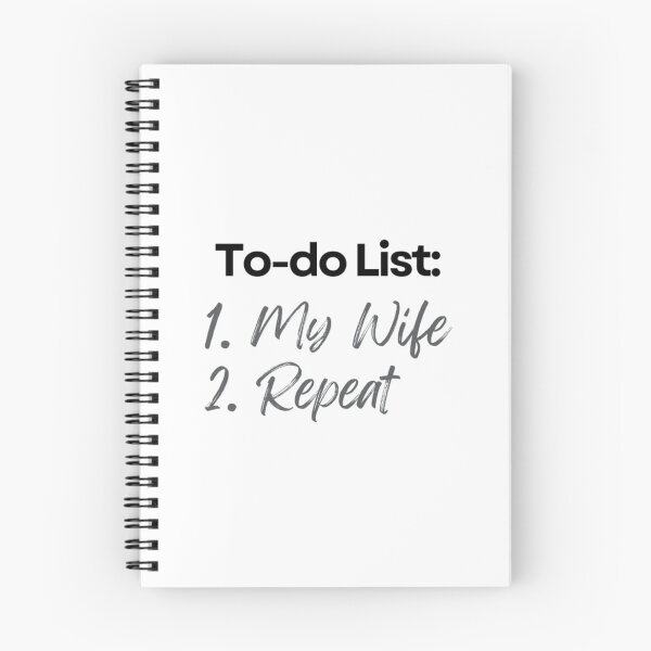 Aperçu de l'œuvre Liste de choses à faire : ma femme créée et vendue par SmileWit.