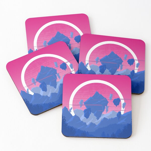 Item preview, Floating Fantasy Mountain (Subtle Bi Pride flag) designed and sold by Albrithr.