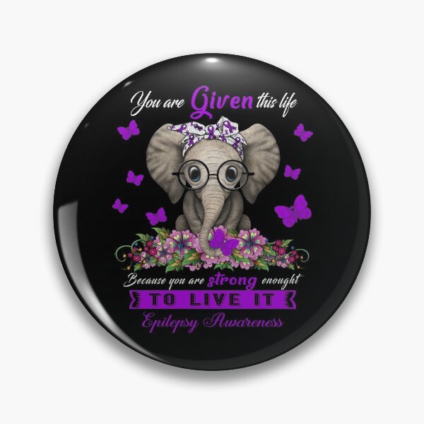 Item preview, Epilepsy Warrior Cute Elephant Lover Gifts designed and sold by Adropine.