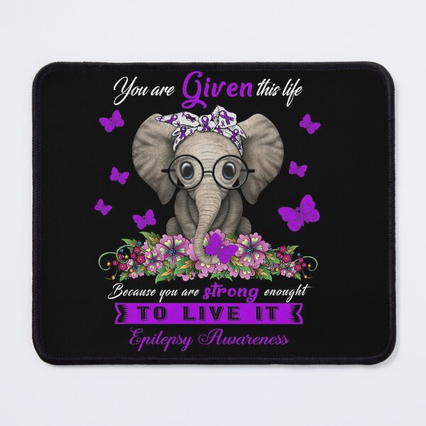 Item preview, Epilepsy Warrior Cute Elephant Lover Gifts designed and sold by Adropine.
