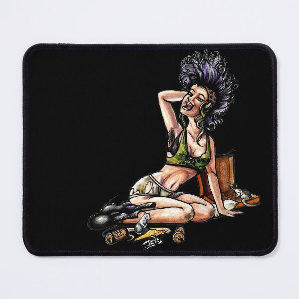 Item preview, Crusty Pin-up Grrl designed and sold by gnarlyBones.