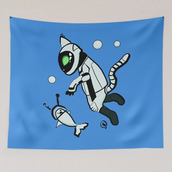 Item preview, Space Cat Alien - Funny Alien Animal In Space designed and sold by ViewerEqualsPhoton.