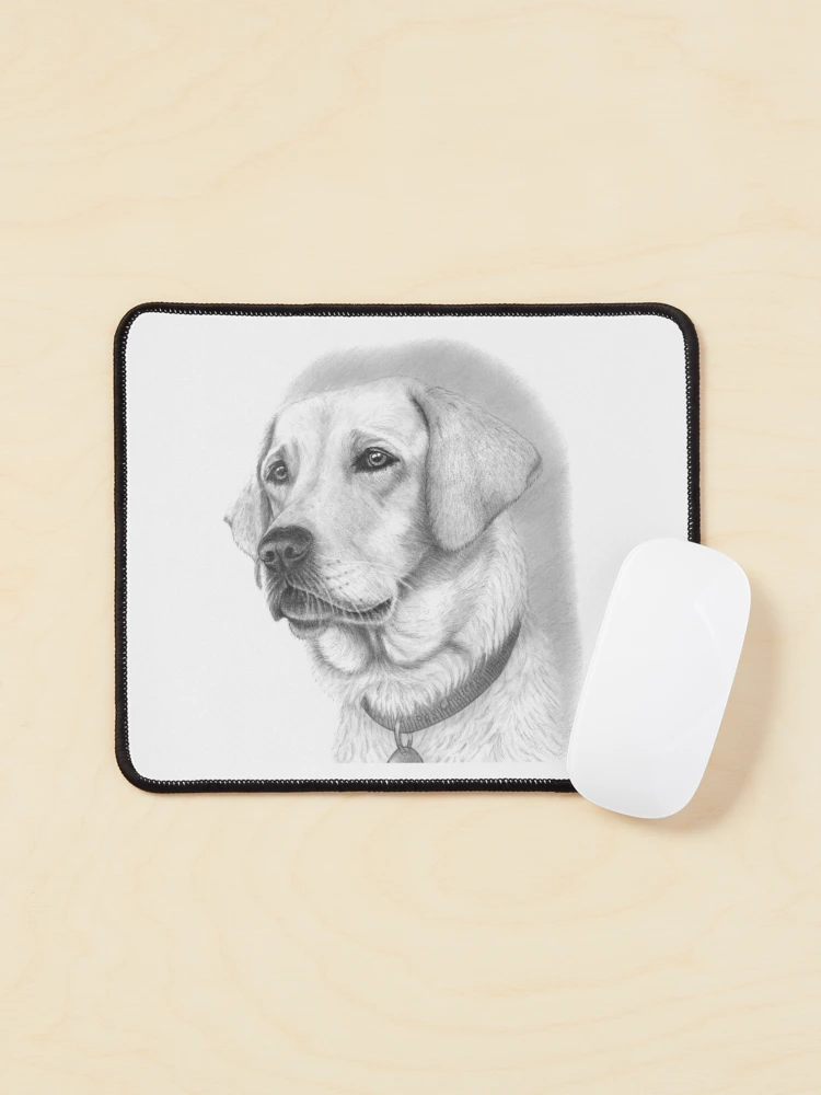 Thumbnail 1 of 5, Mouse Pad, Labrador designed and sold by Customdrawing.