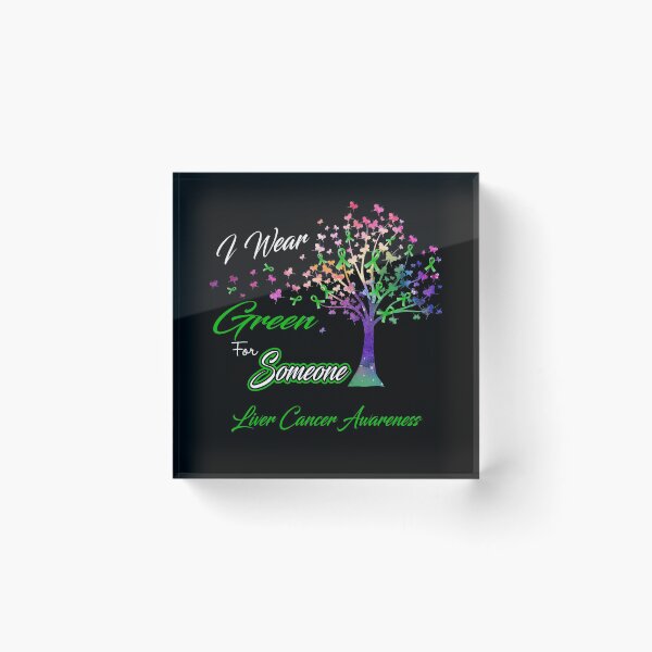 Item preview, Ribbon Tree I Wear Green For Someone Liver Cancer Awareness designed and sold by Tadmab.