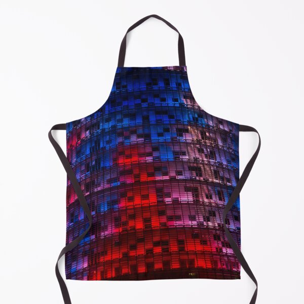 Item preview, Bright Blue, Red and Pink Illumination - Agbar Tower, Barcelona, Catalonia, Spain designed and sold by Georgia Mizuleva.
