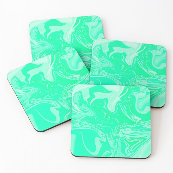 Item preview, Mint green abstract design designed and sold by PinksyMarieMC.