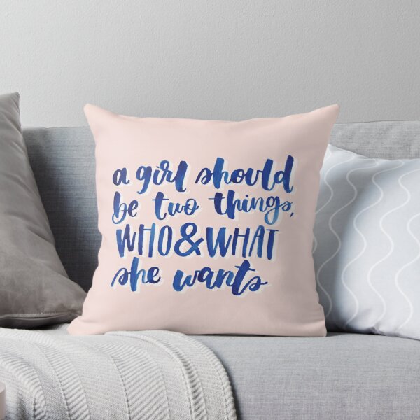Don't Be Like the Rest of them Darling Coco Chanel Quote Throw