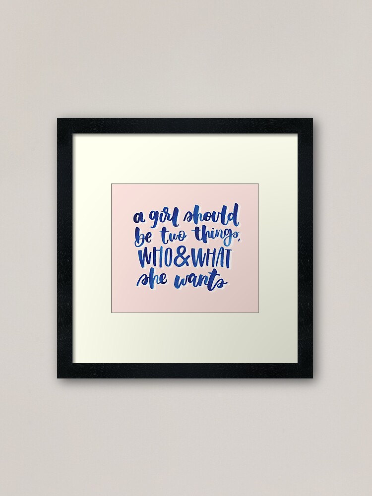 Feminist Coco Chanel Quote Framed Art Print for Sale by katchula