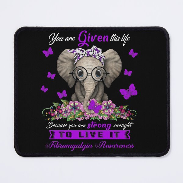 Item preview, Fibromyalgia Warrior Cute Elephant Lover Gifts designed and sold by Adropine.