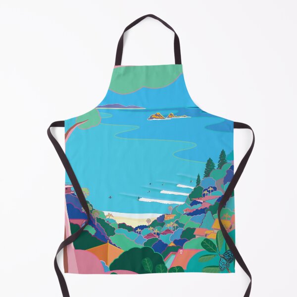 Item preview, Wategos, Byron Bay, Australia - Vintage Style Travel Art designed and sold by Jazznote.