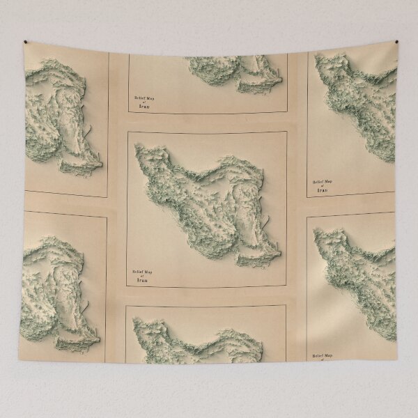 Item preview, Iran Relief Map 3D digitally-rendered designed and sold by ThinkAboutMaps.