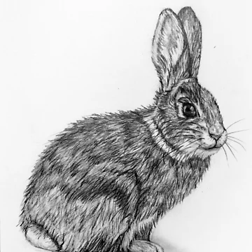 Artwork thumbnail, Rabbit by Customdrawing
