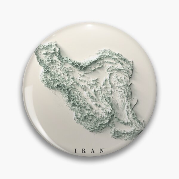 Item preview, Iran Relief Map 3D digitally-rendered designed and sold by ThinkAboutMaps.