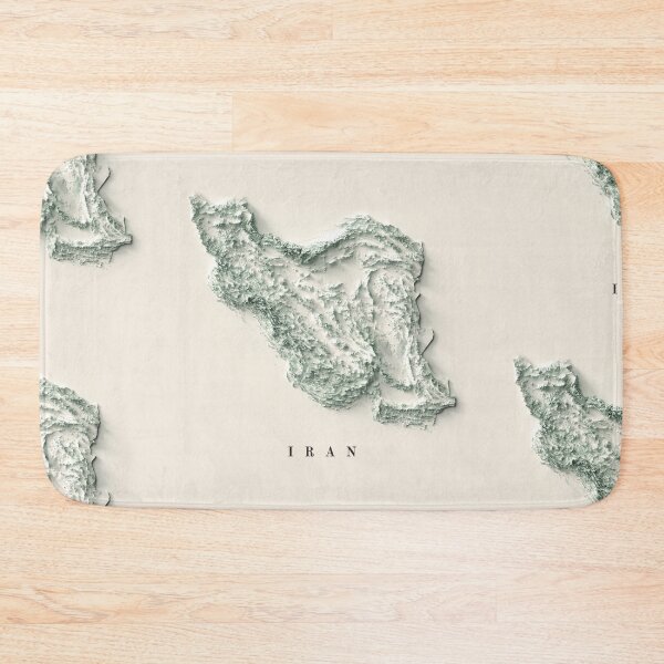 Item preview, Iran Relief Map 3D digitally-rendered designed and sold by ThinkAboutMaps.