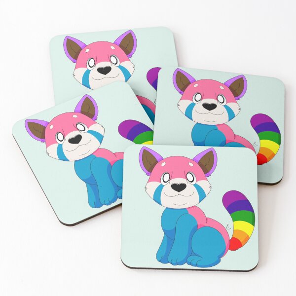 Item preview, Rainbow Red Panda – Gilbert Baker Colors designed and sold by CourtToons.