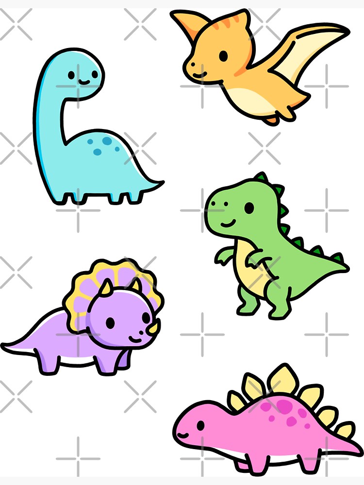 *choose large sticker!* Mega Cute Animals #2 Sticker for Sale by  littlemandyart