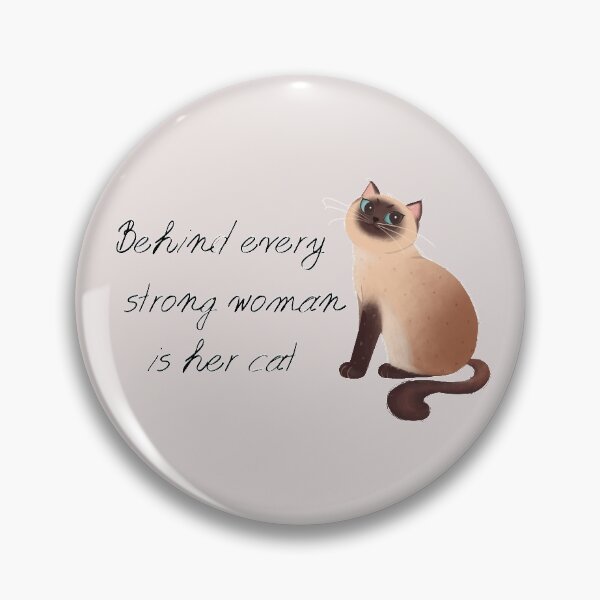 Item preview,  Behind Every Strong Woman Is Her Cat designed and sold by ni3ma.