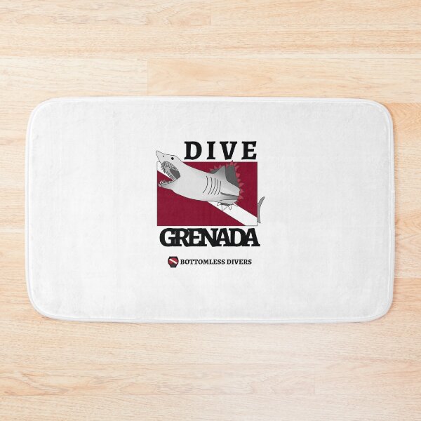 Item preview, Dive Grenada Attacking Shark designed and sold by BottomlessDiver.