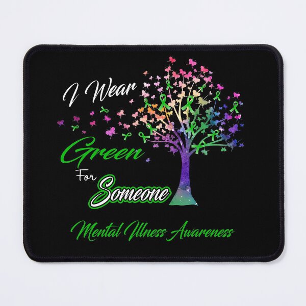 Item preview, Ribbon Tree I Wear Green For Someone Mental Illness Awareness designed and sold by Tadmab.