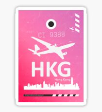 HKG Hong Kong airport code Sticker