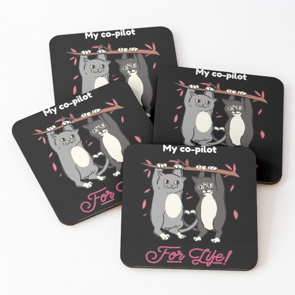 Item preview, two cats hanging from a tree in love designed and sold by SuperiorPrints.
