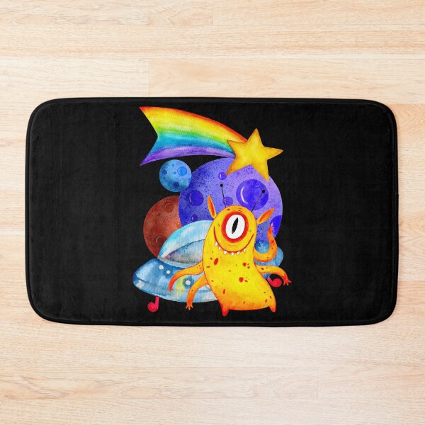 Item preview, Watercolor Outer Space Alien designed and sold by ChelleCreate.