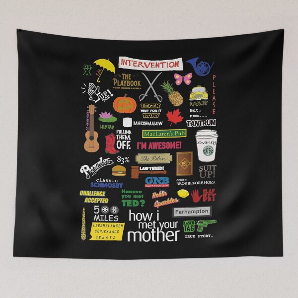 Item preview, How I Met Your Mother  HIMYM  TV Show  Collage Essential designed and sold by Vincenulisano.